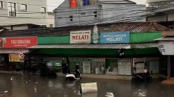 Banjir Pasar Panorama Lembang dan Jalan Kolonel Masturi
